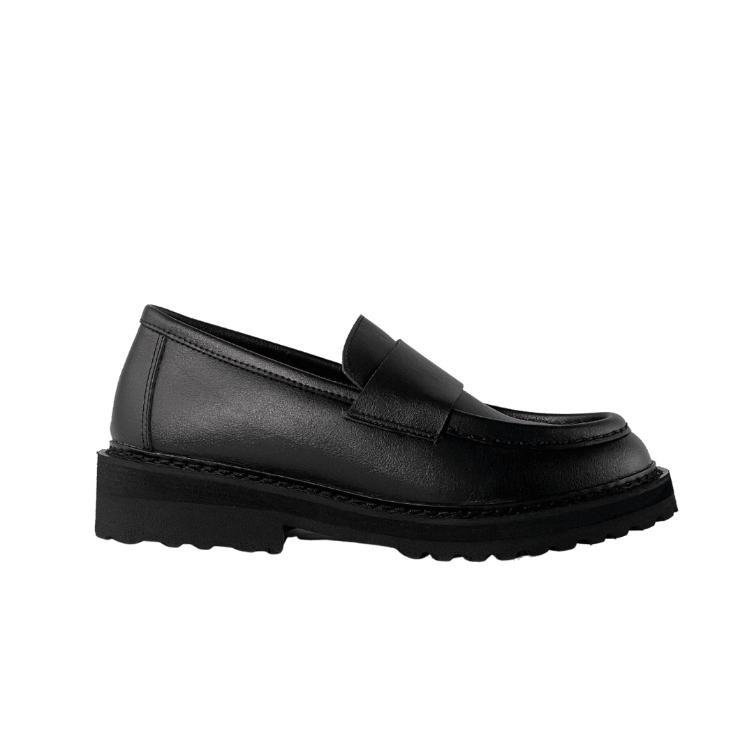 Black vegan loafers hotsell