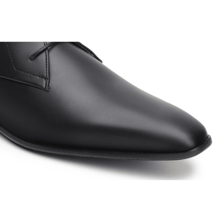 'Benjie' men's wide-fit EEE vegan chukka by Zette Shoes - Black