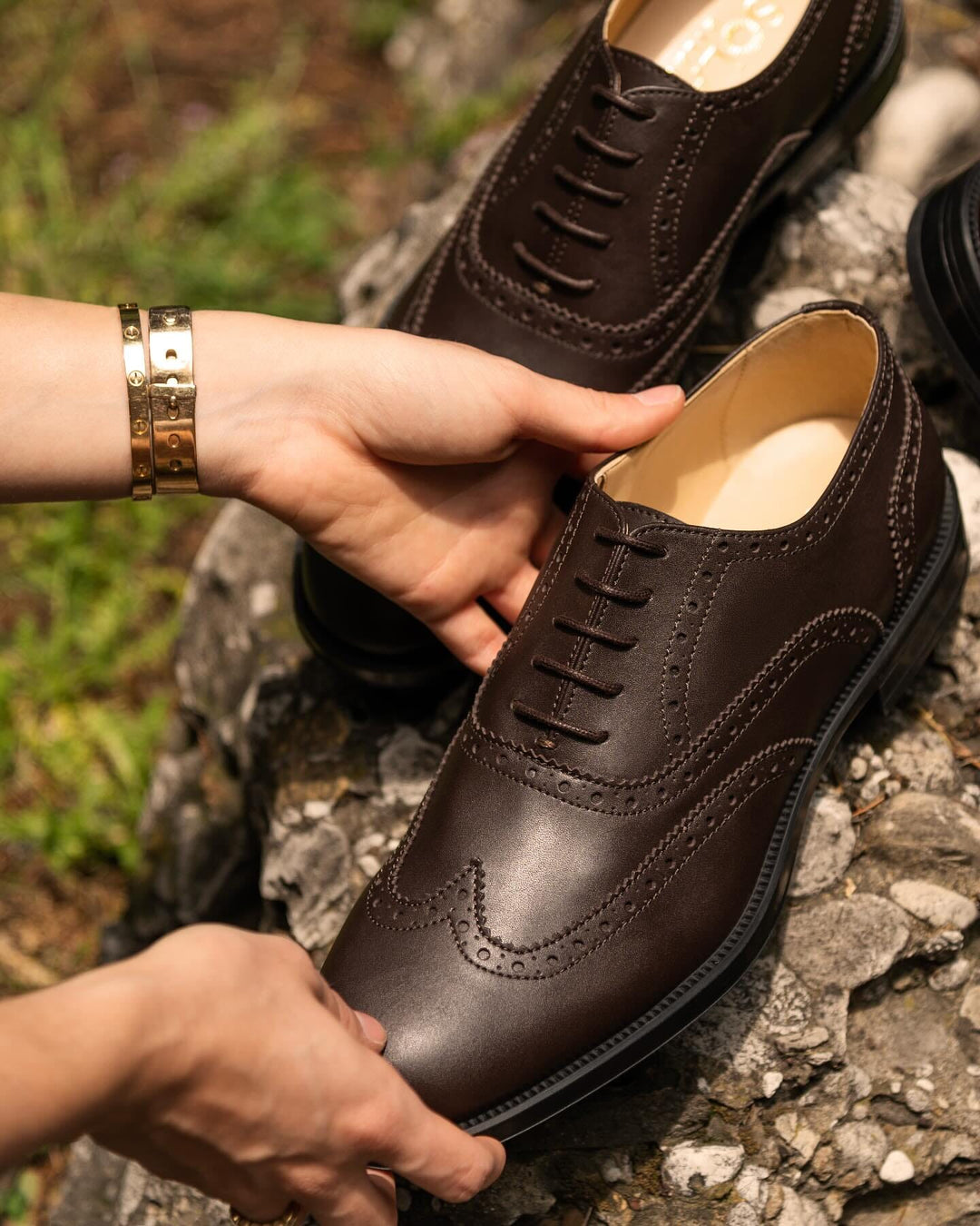 Women's oxford brogue by Solari Milano
