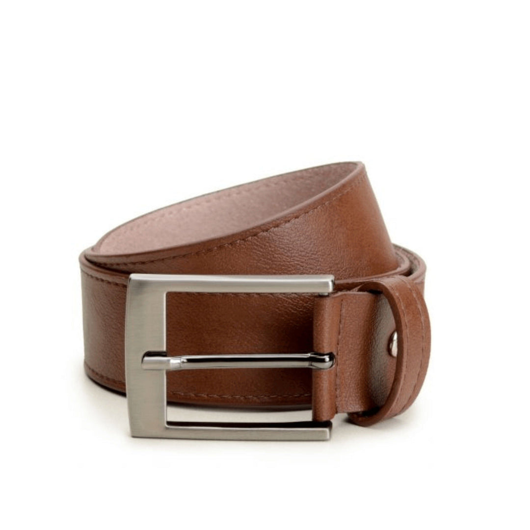 Casual vegan belt by Ahimsa - black/espresso/tan