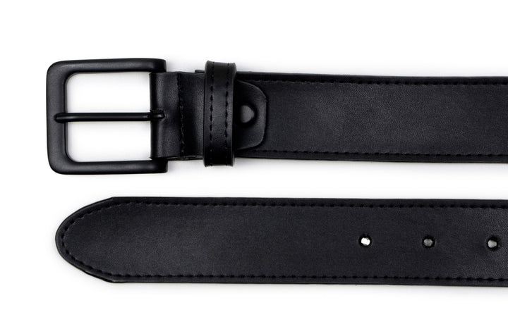 'Conor' men's vegan leather belt Zette - black