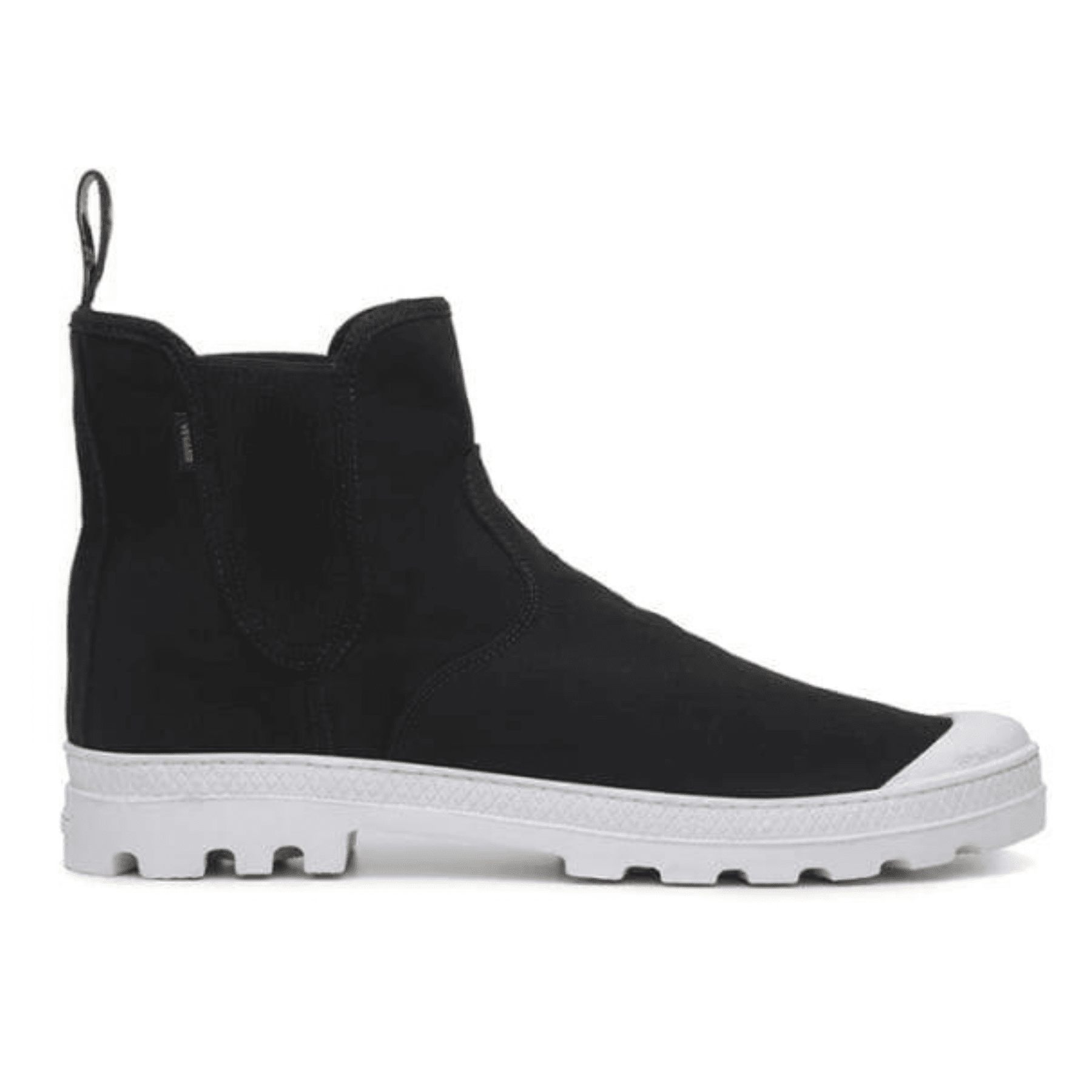 Canvas top chelsea boots