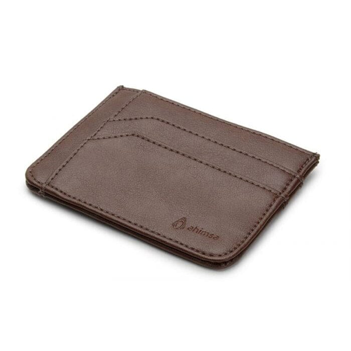 Slim wallet vegan-leather unisex wallet by Ahimsa - black, cognac or espresso