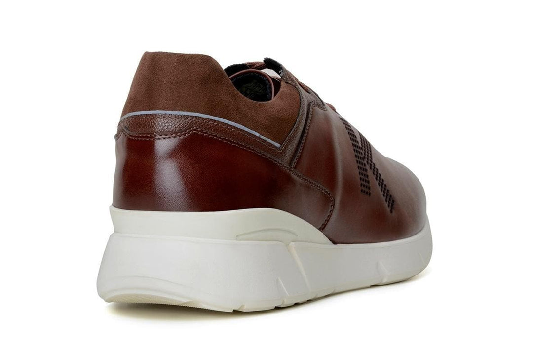 'Jogger' matte cognac vegan lace-up sneaker by King55 - Vegan Style
