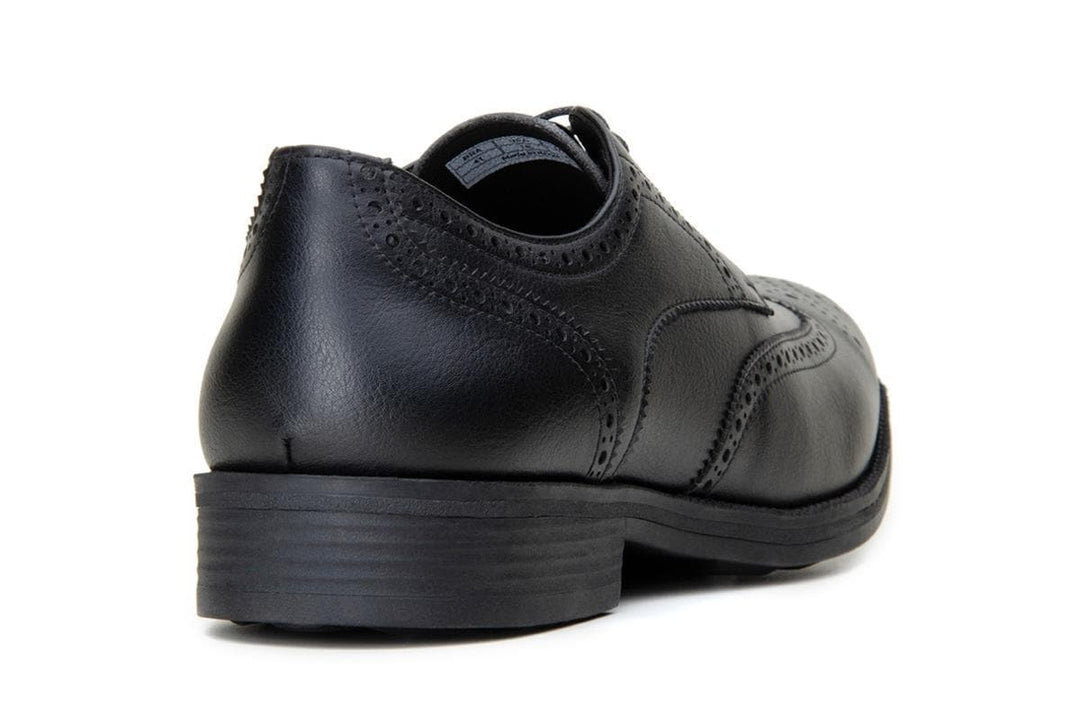 Classic wing-tip vegan leather by Vincente Verde -  black - Vegan Style