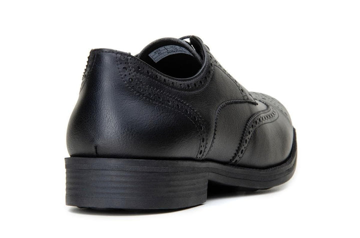 Classic wing-tip vegan leather by Vincente Verde -  black - Vegan Style