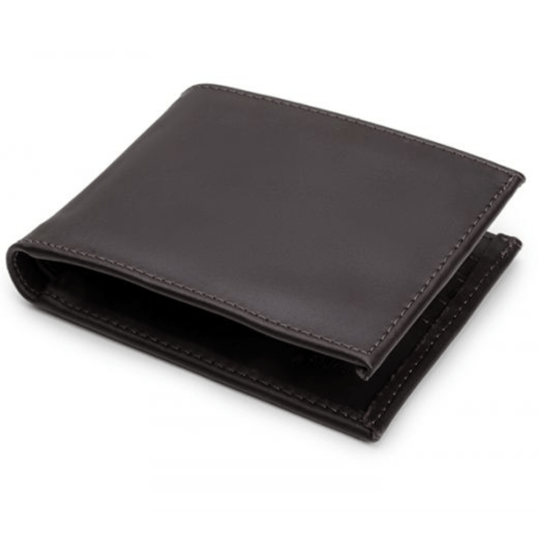 'Classic' vegan-leather unisex wallet by Ahimsa - black, cognac and espresso