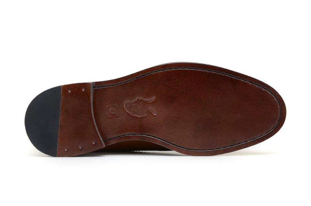 'Longwing' classic brogue in high-quality vegan leather by Brave Gentleman - tan - Vegan Style
