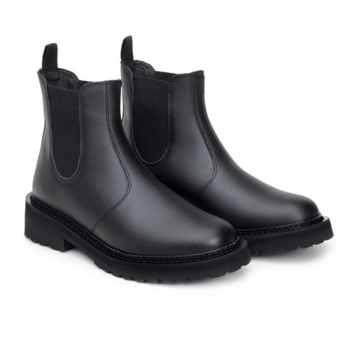 'Everyday Chelsea' unisex vegan chelsea boot with chunky sole by Ahimsa - black