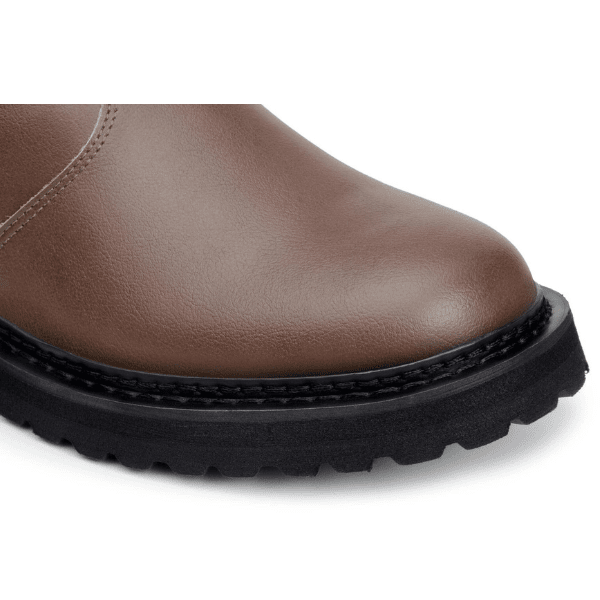 'Everyday Chelsea' unisex vegan chelsea boot with chunky sole by Ahimsa - cognac