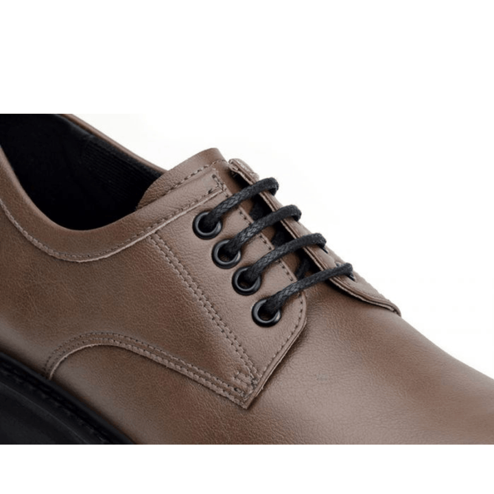 'Everyday Derby' unisex vegan shoe with chunky sole by Ahimsa - cognac