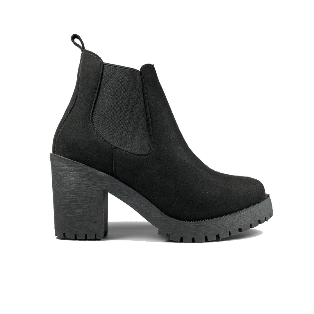 'Evie' Suede Boots by Zette Shoes - Black