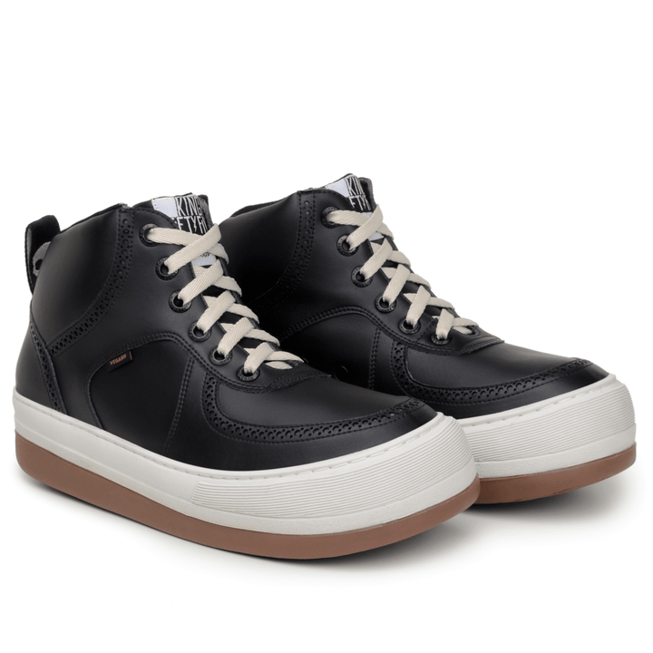 'Harajuku' vegan high-top sneaker by King55 - Black