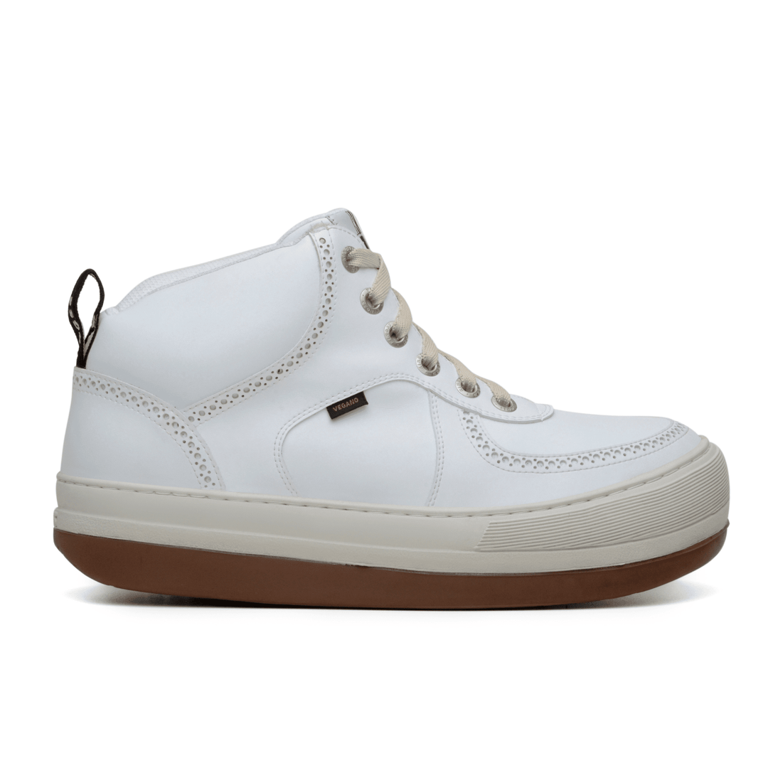 'Harajuku' vegan high-top sneaker by King55 - White