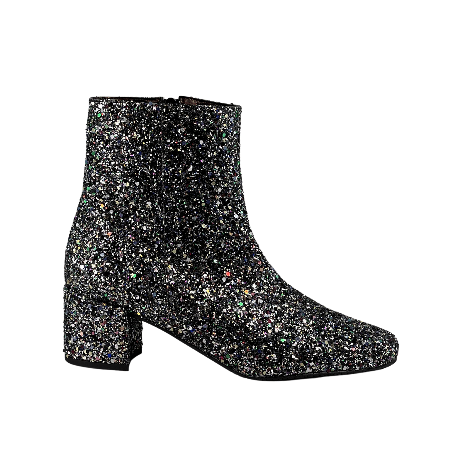 Silver sequin ankle sales booties
