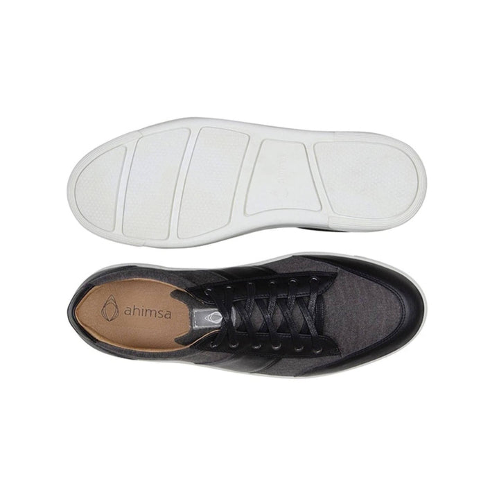 'Leonardo' Men's Vegan Sneaker by Ahimsa - Black