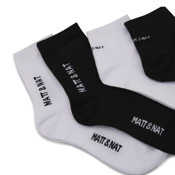 'Socks' organic cotton sock box set by Matt and Nat - black and white