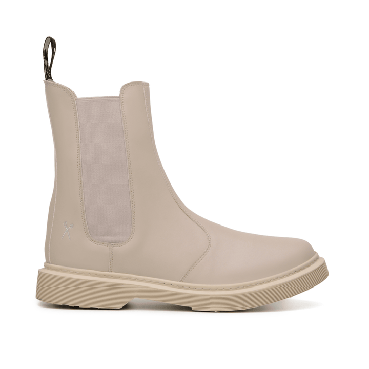 'Nova Brick Lane' Vegan Chelsea Boot by King55 - Ecru