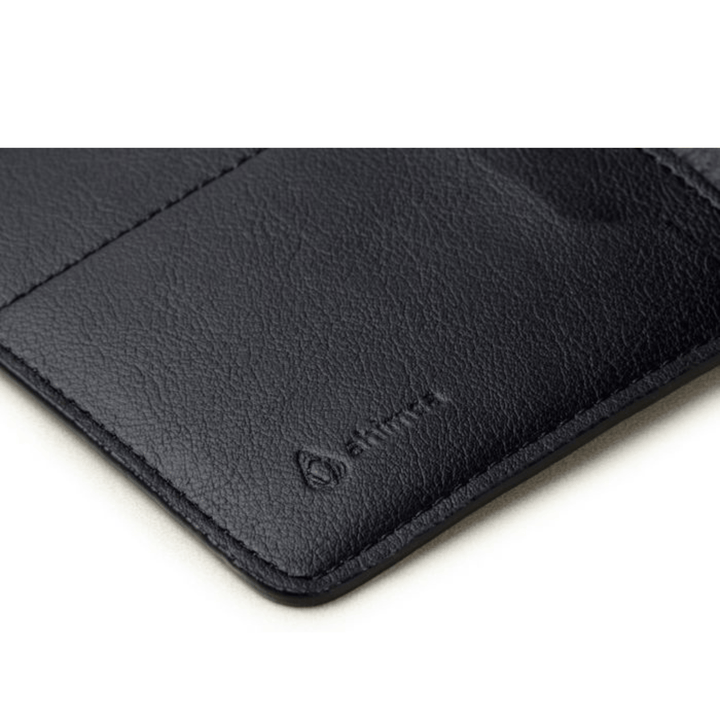 'Passport holder' in vegan leather by Ahimsa - black and cognac