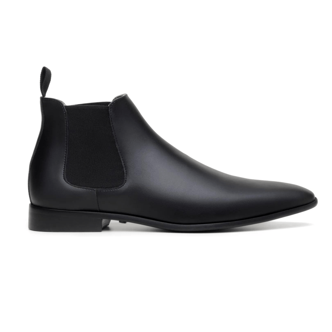 'Sterling' men's vegan Chelsea by Zette Shoes - black