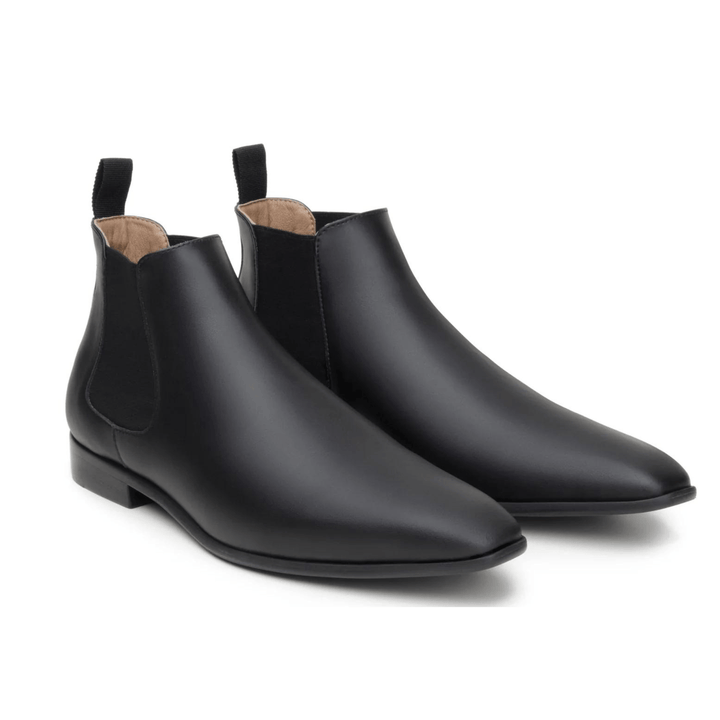 'Sterling' men's vegan Chelsea by Zette Shoes - black