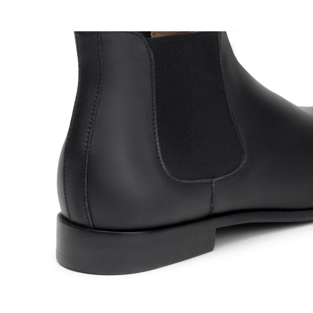 'Sterling' men's vegan Chelsea by Zette Shoes - black