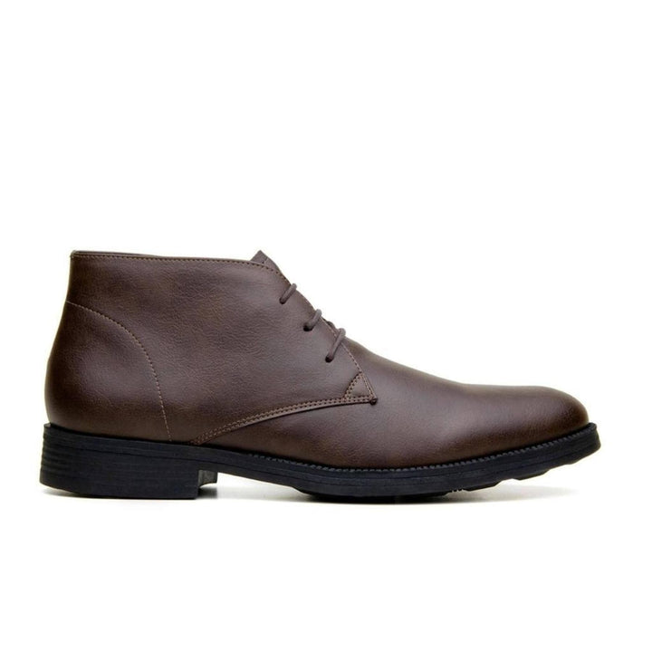 'Tivoli' classic vegan leather Chukka by Vincente Verde -  espresso