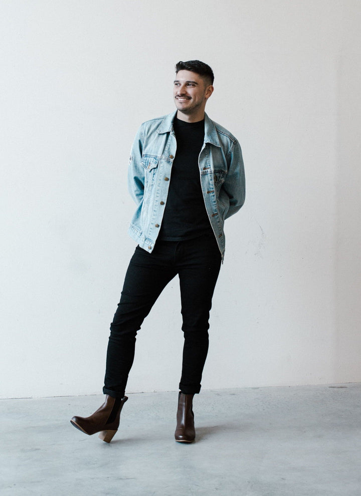 'Sinead' vegan leather chelsea boot by Zette Shoes - cognac