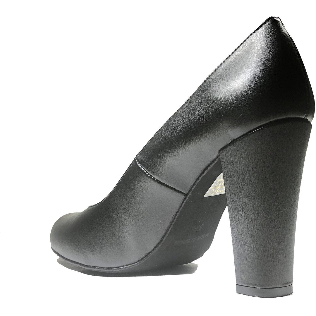 'Tanya' Black vegan leather high heel by Zette Shoes - Vegan Style