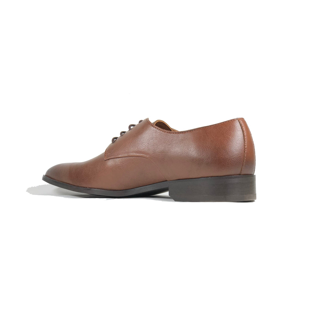 'Remy' - classic vegan derby in chestnut by Zette Shoes - Vegan Style