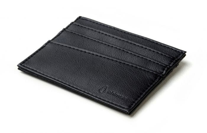 Cardholder vegan-leather unisex wallet by Ahimsa - black, cognac and espresso