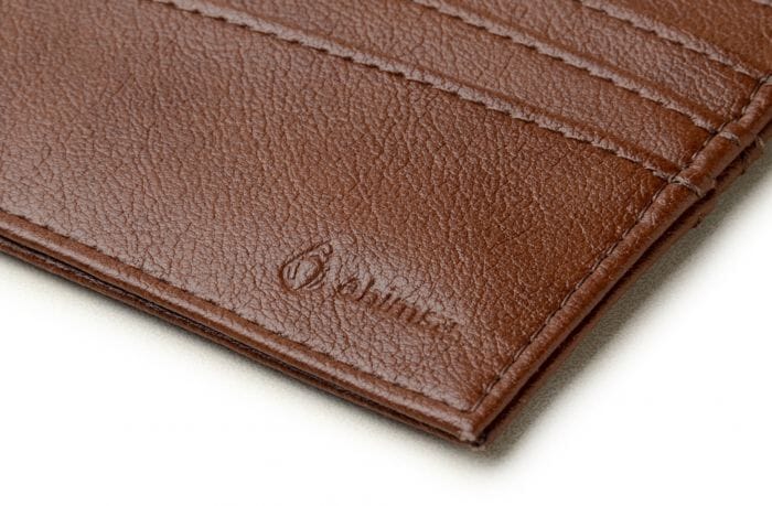 Cardholder vegan-leather unisex wallet by Ahimsa - black, cognac and espresso