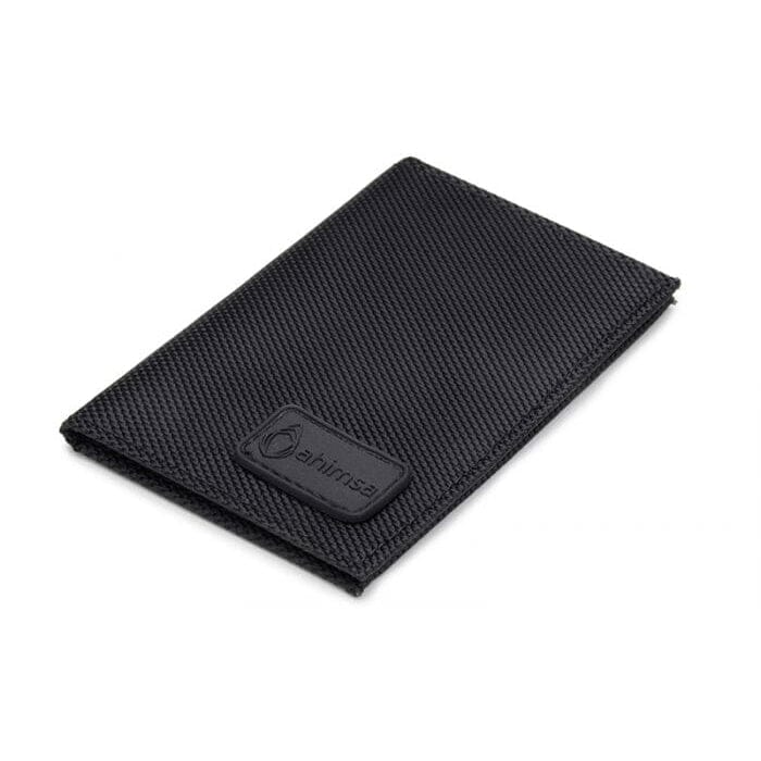 Nylon unisex cardholder by Ahimsa - black, navy or espresso