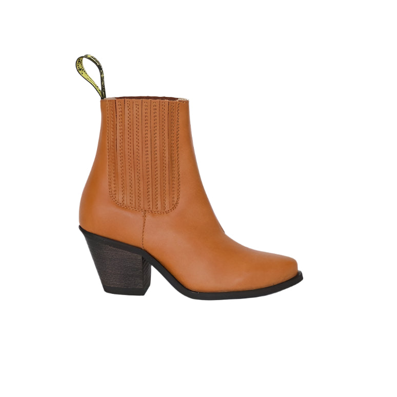 Daisy' Vegan Ankle Boots by Good Guys Don't Wear Leather honey