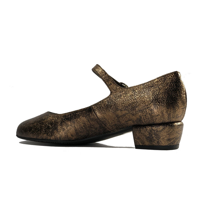 Gracie vegan mary jane - distressed bronze