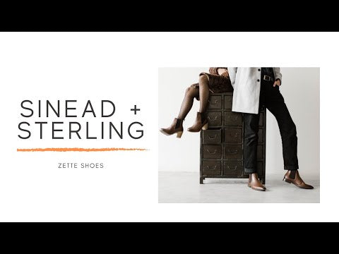 'Sinead' vegan leather chelsea boot by Zette Shoes - cognac