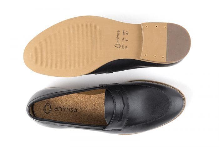 'Irene' Women's Vegan Loafers By Ahimsa - black - Vegan Style