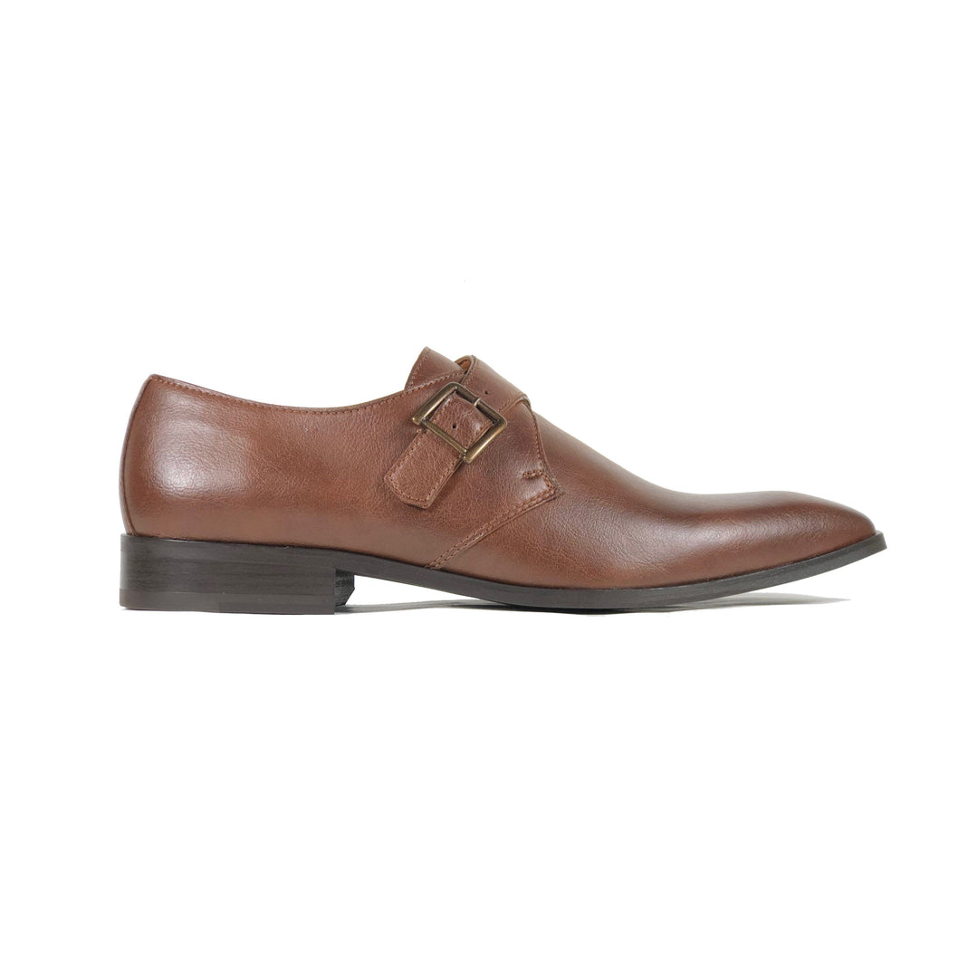 'Pierre' - vegan monk shoe in chestnut by Zette Shoes - Vegan Style