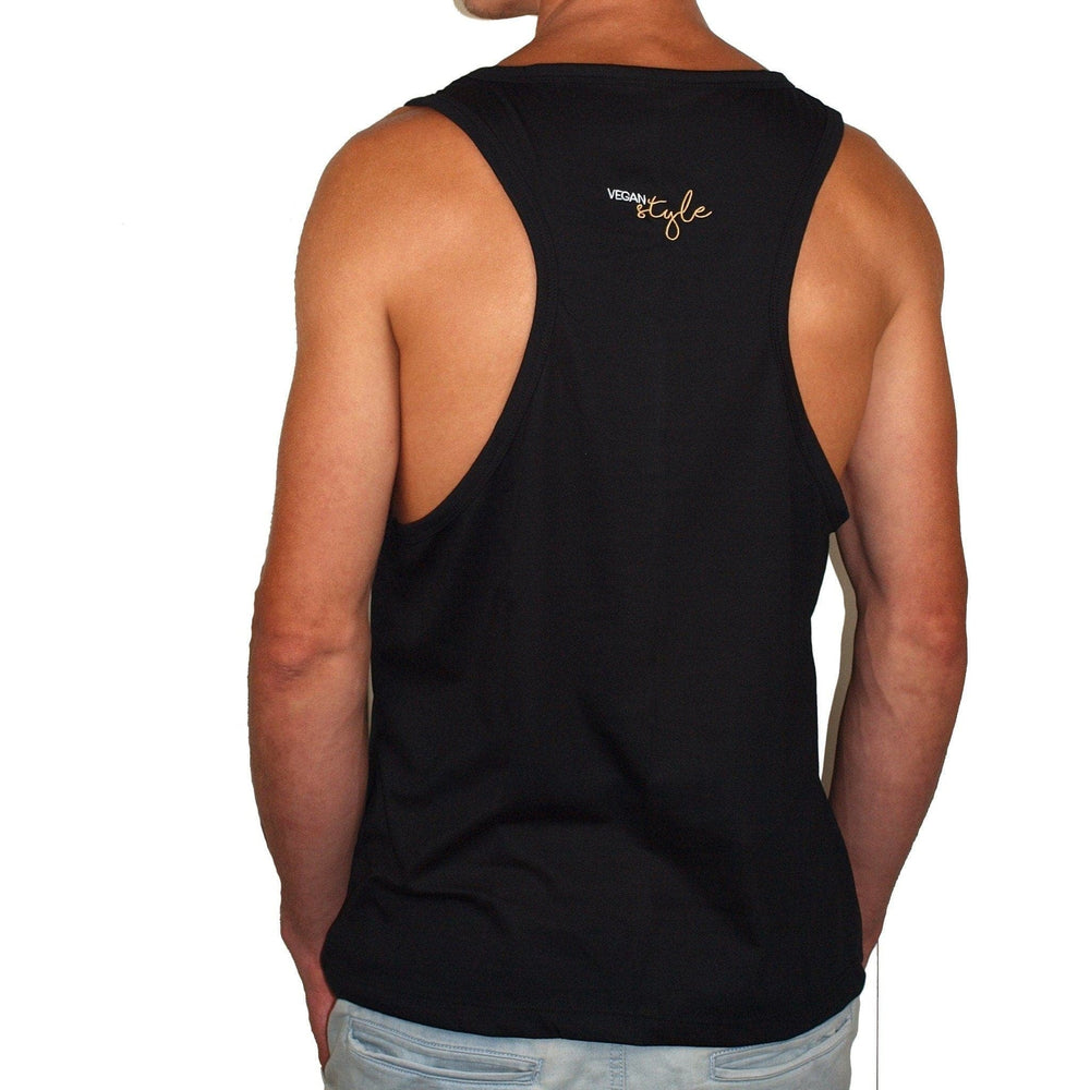 Vegan Style Men's Tank Top in black - Vegan Style