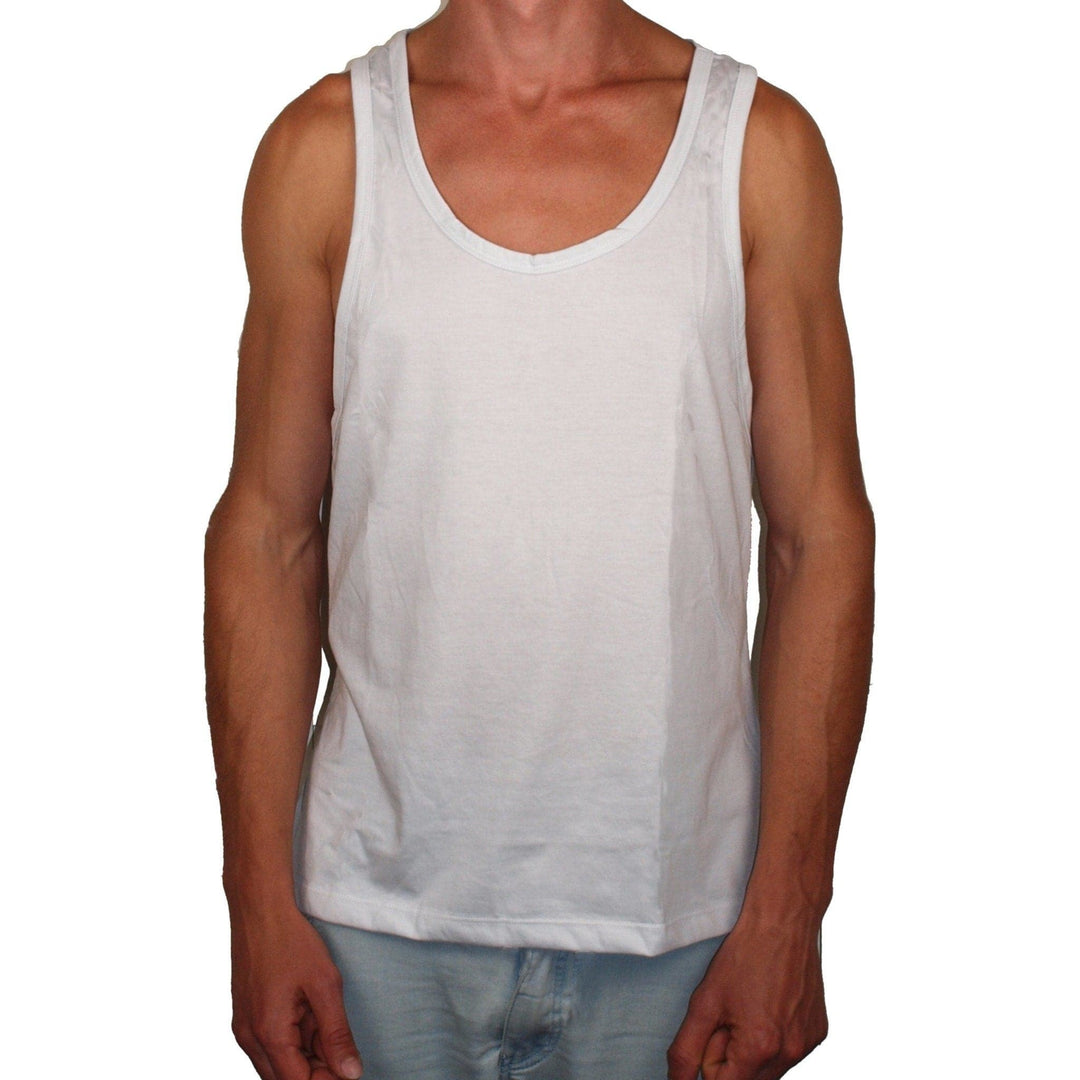 Vegan Style Men's Tank Top in white - Vegan Style