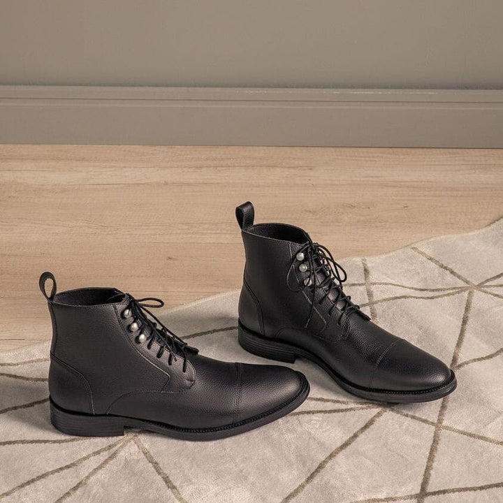 'Vellerti' classic vegan leather Chelsea by Vincente Verde -  black