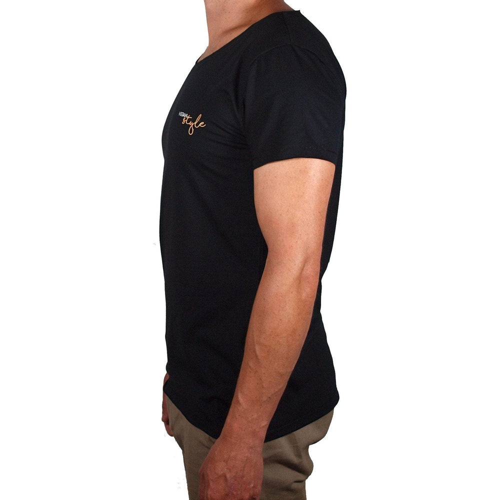 Vegan Style Men's t-shirt in black - Vegan Style