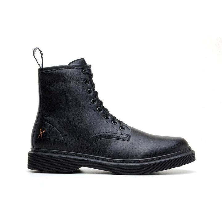 'London 2' Vegan Lace-Up Boot by King55 - Black