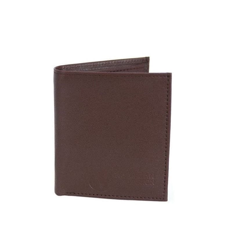 'National' Bi-Fold vegan wallet by The Vegan Collection - brown