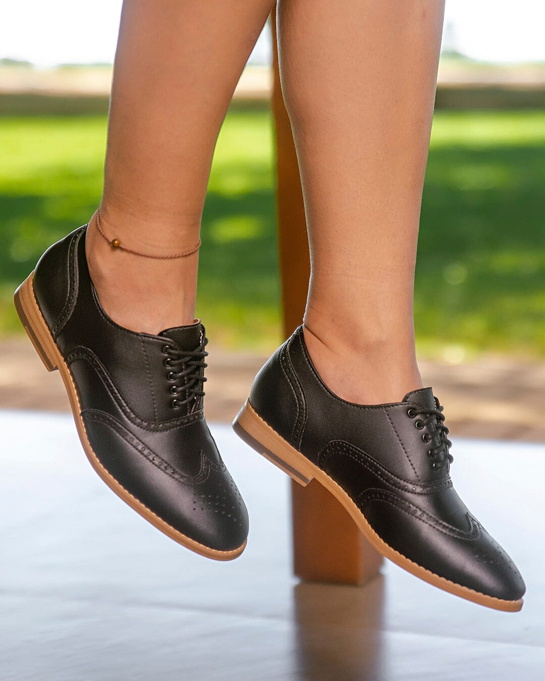 'Elena' Women's Vegan Oxfords by Ahimsa - Black 'Elena' Women's Vegan Oxfords by Ahimsa - Black
