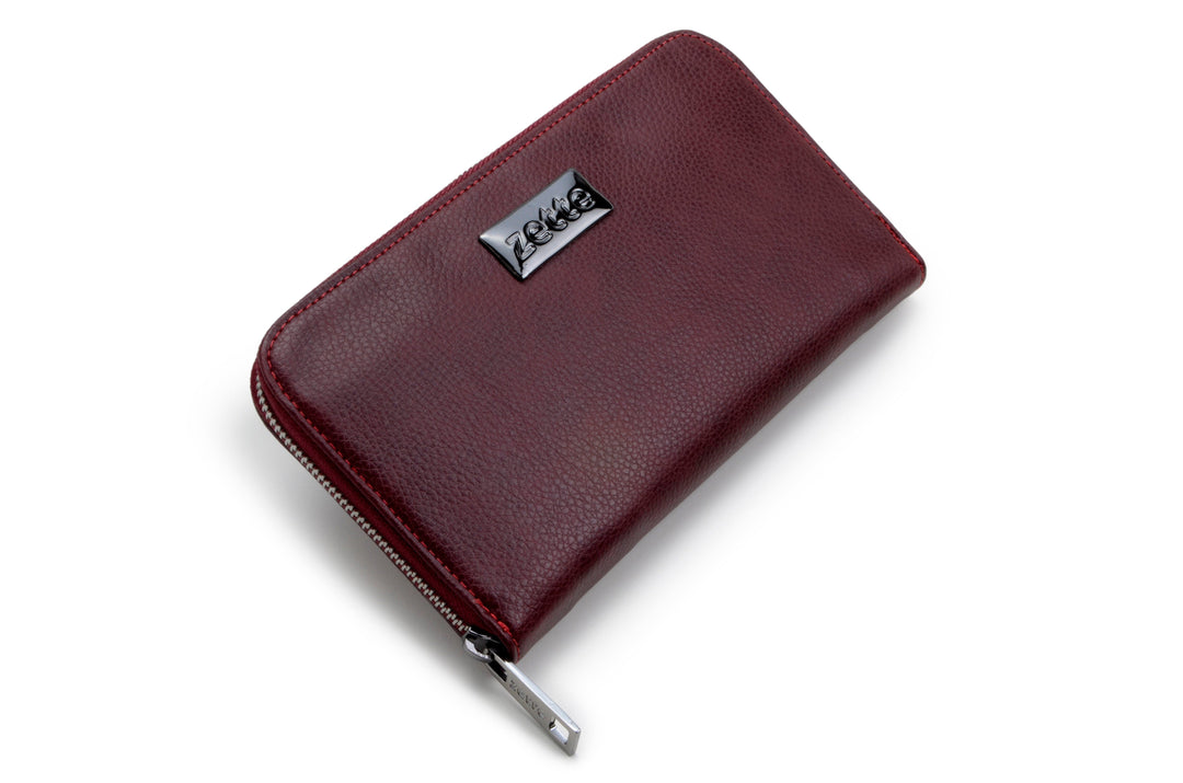 'Eve' women's vegan leather wallet Zette - burgundy