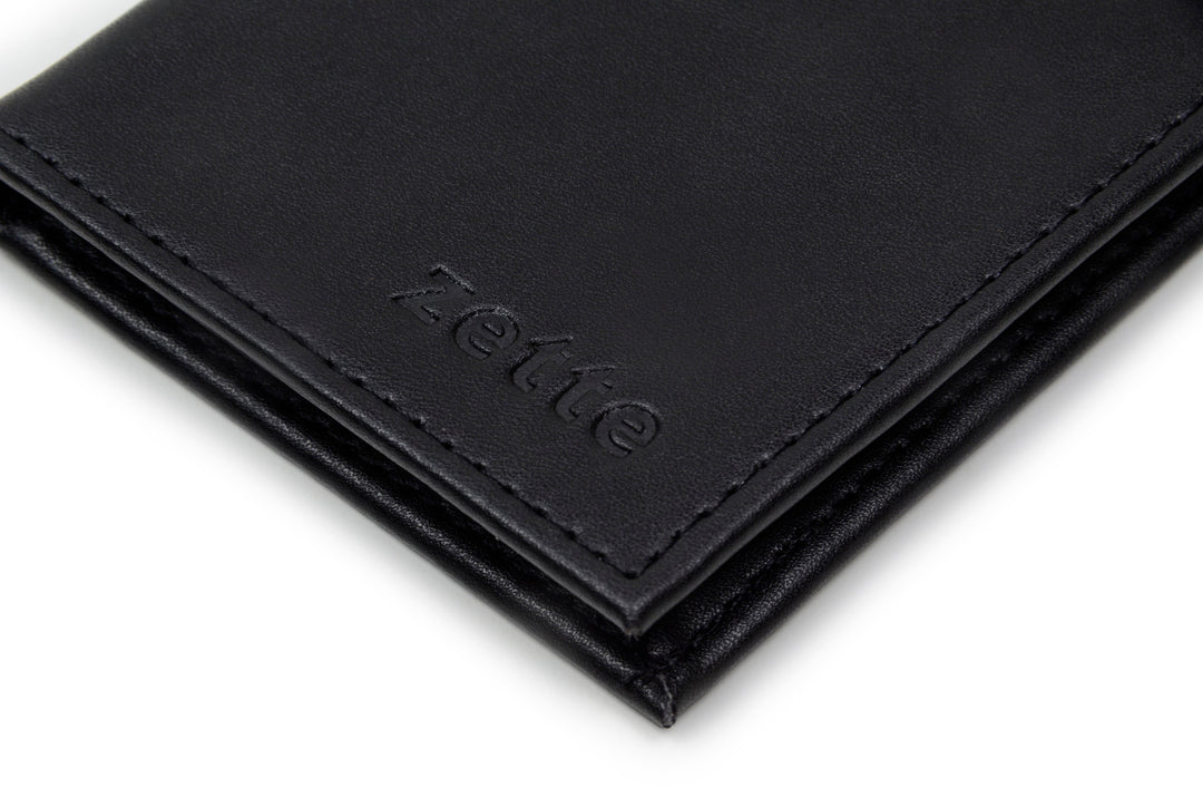 'Steve' men's vegan leather wallet Zette - black