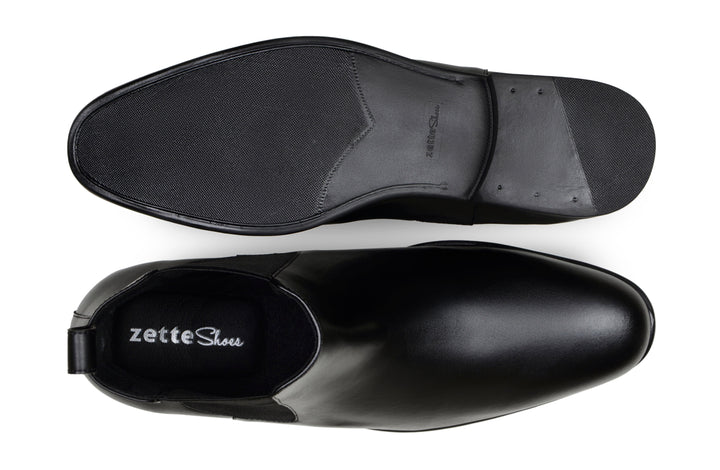 'Harry' men's classic oxford in vegan chelsea by Zette Shoes - black