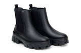 'Rosana' women's chunky sole vegan chelsea Zette Shoes - black