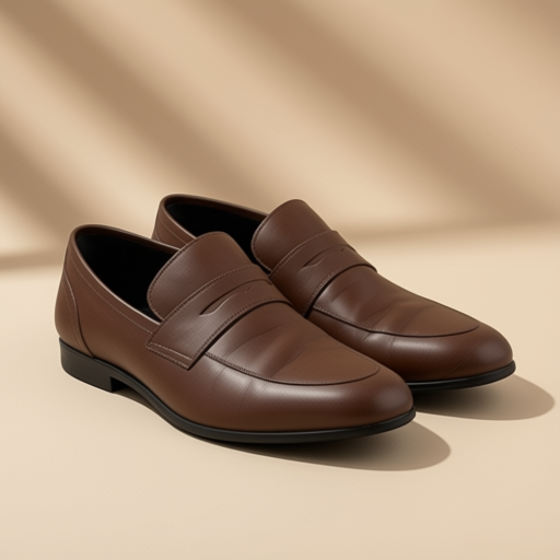 Men's cognac loafer - size EU 43